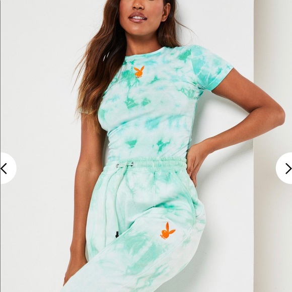 Playboy Mint Tie Dye Bodysuit - Picture 1 of 5